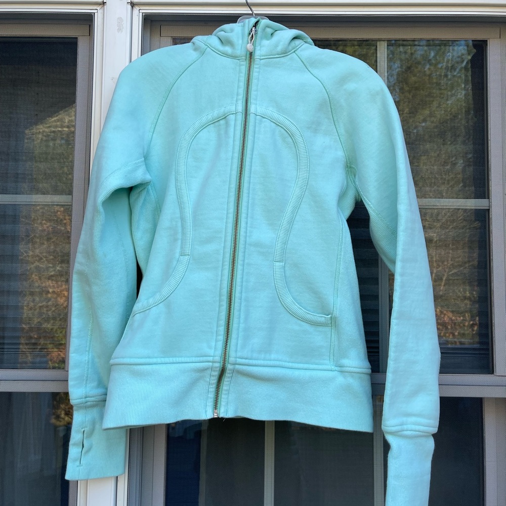 Lululemon Scuba Hoodie Sweatshirt Women's Size 8 Green Full Zip